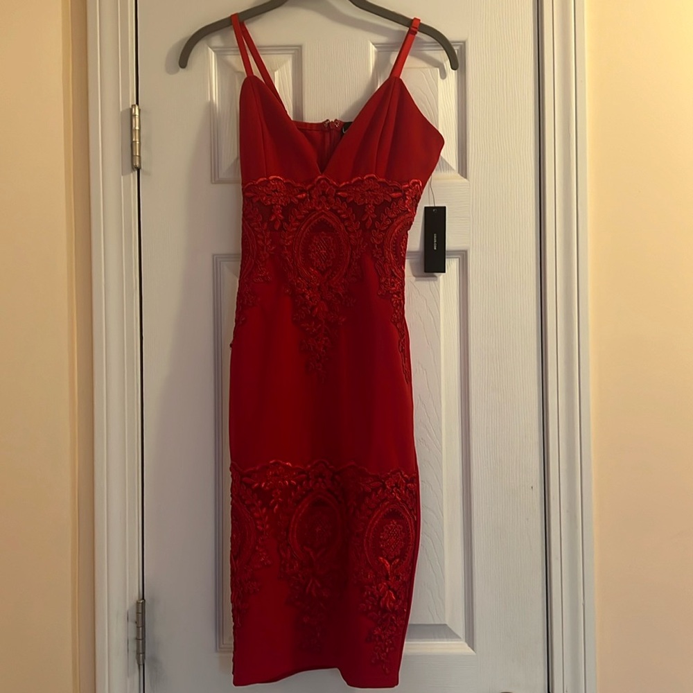 NWT Lulus Red Mid length dress
